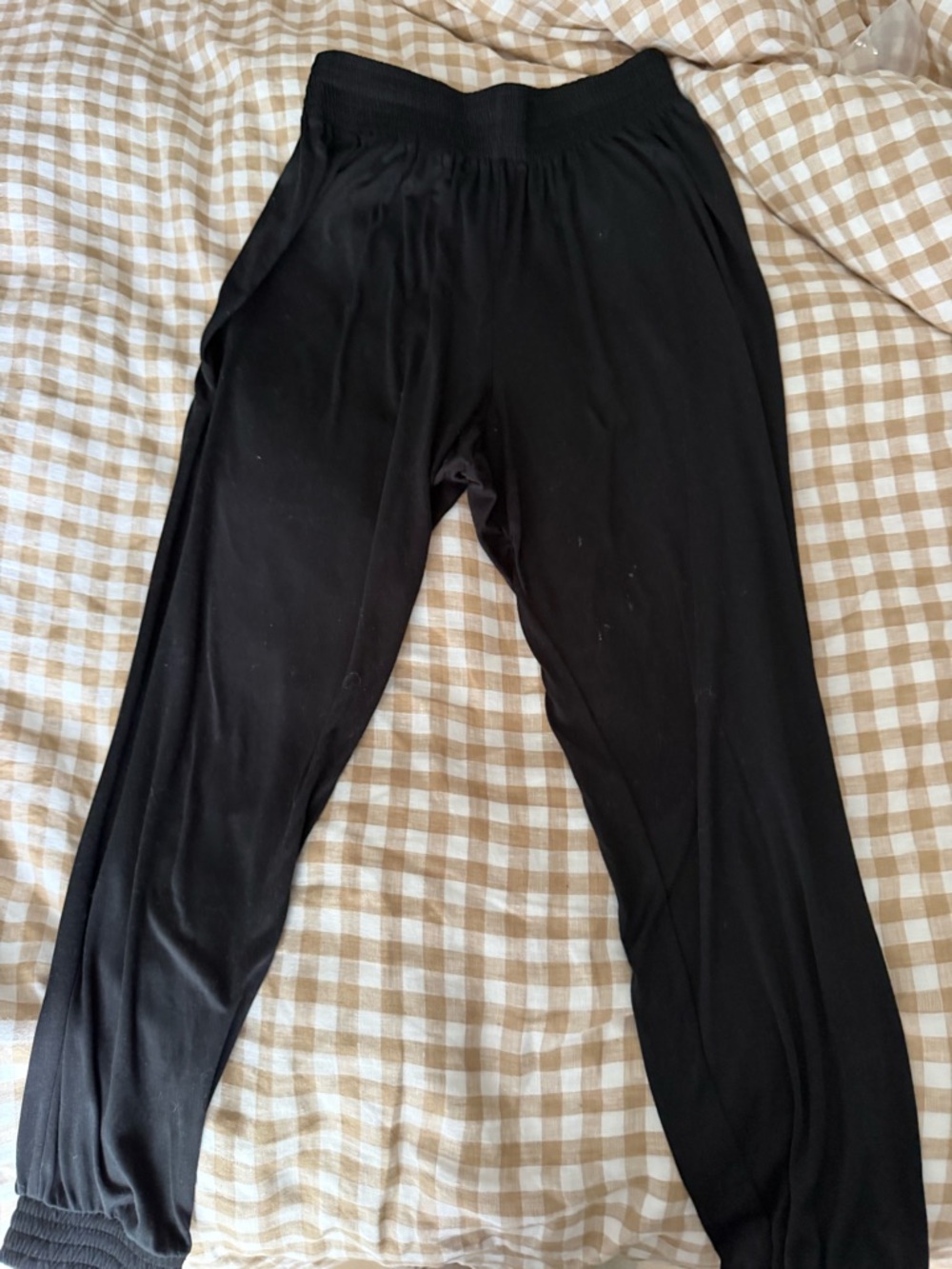 Simply Styled Black Elastic Waist Joggers
